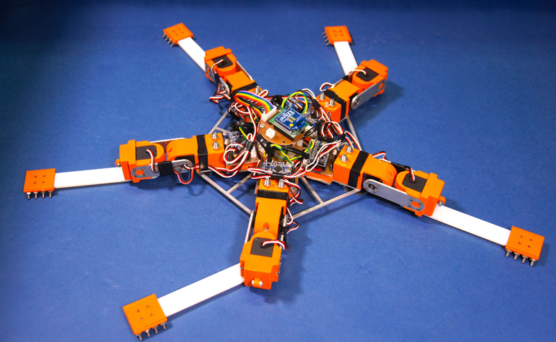 クモヒトデから着想 東北大学が故障をものともしない5本腕の移動型ロボットを開発 Emira