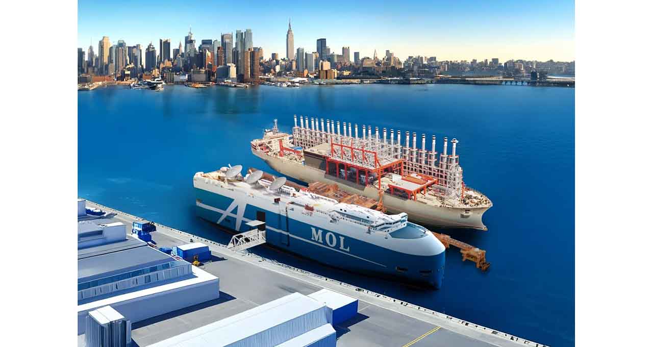 世界初！ 商船三井が発電船から電力供給する洋上データセンターを英国発電船事業会社と共同開発