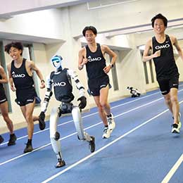 駅伝日本一の走りを完全自律走行のヒューマノイドロボットで再現へ